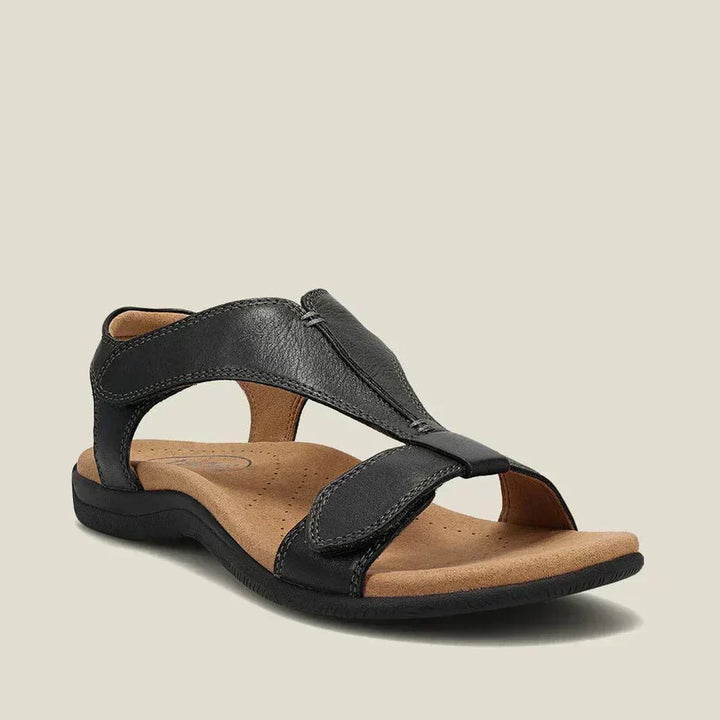 Noelene Contoured Footbed Sandals in Black