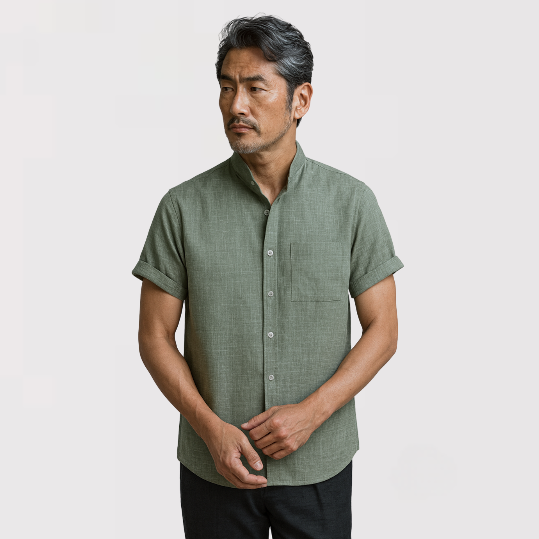 Michael Sydney men's short sleeve shirt, front view