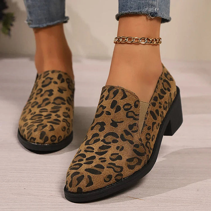 Meredith™ | Leopard-Print Loafers