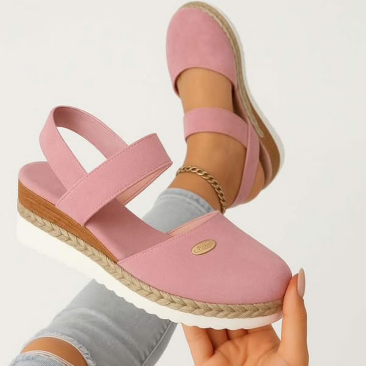 Rosalie™ | Closed Toe Wedge Espadrilles