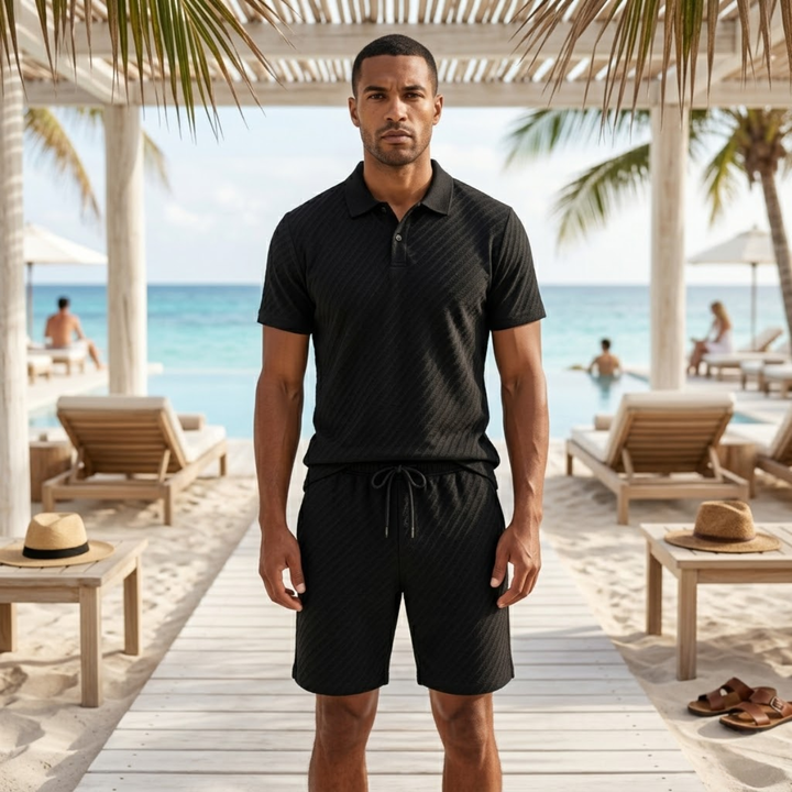 Michael Sydney men's summer set, front view