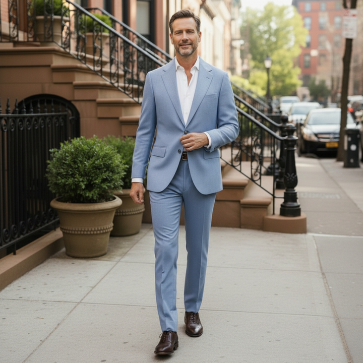 Michael Sydney men's summer set, front view