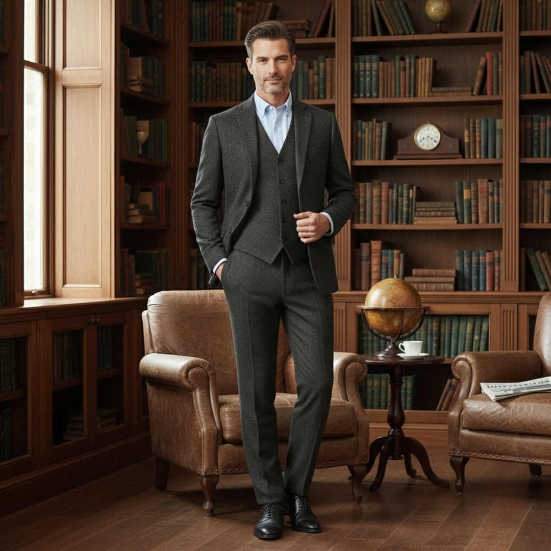 Michael Sydney men's summer set, front view