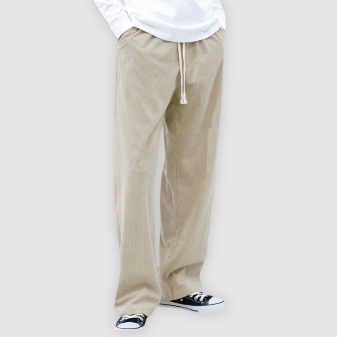 Michael Sydney men's wide-leg pants, front view