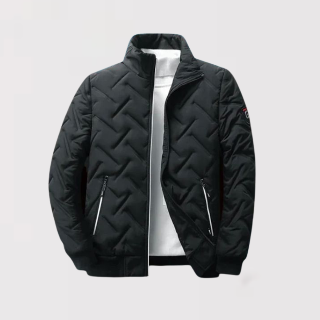 Michael Sydney men's water-repellent jacket, front view