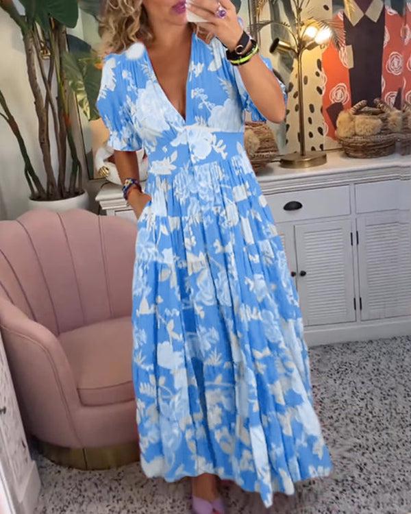 Dawn™ | Bold Floral Maxi Dress