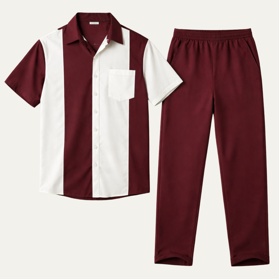 Michael Sydney men's summer set, front view
