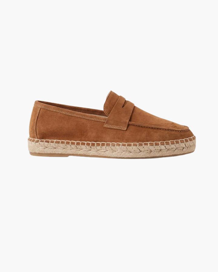 Michael Sydney men's espadrille in brown, front view