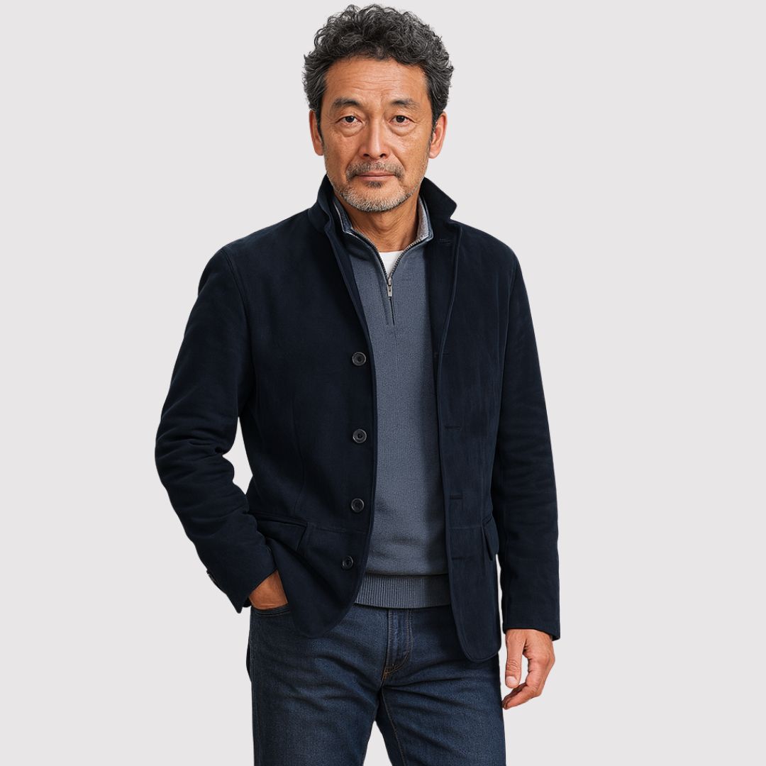 Michael Sydney men's Jacket with soft finish, front view