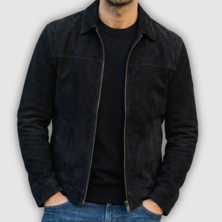 Michael Sydney men's smooth-finish jacket, front view