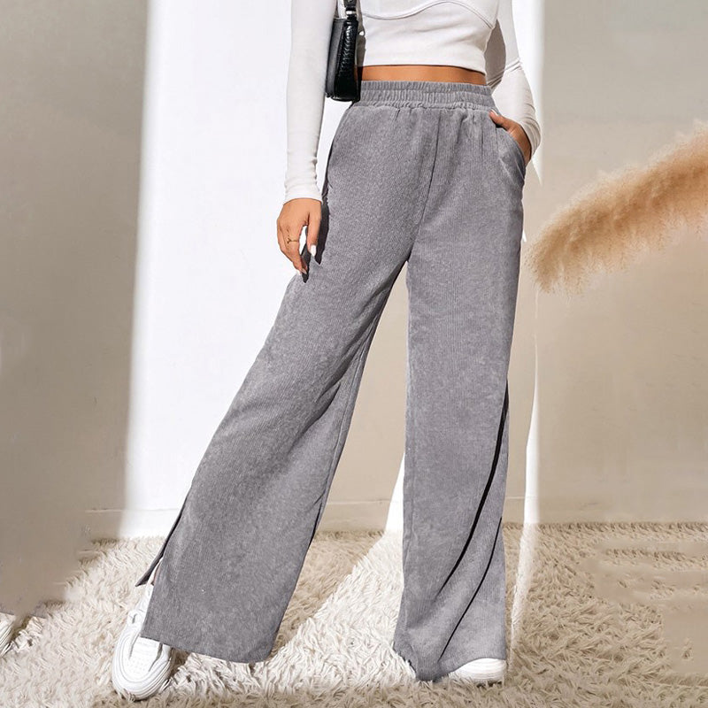 Yvette™ | Wide-Leg Ribbed Joggers