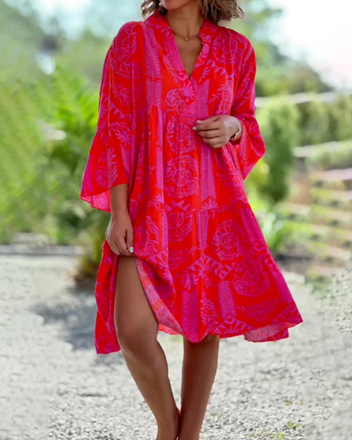 Rose™ | Boho Chic Midi Dress