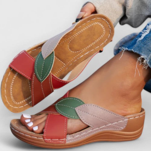 Amy™ | Leaf-Print Comfort Sandals