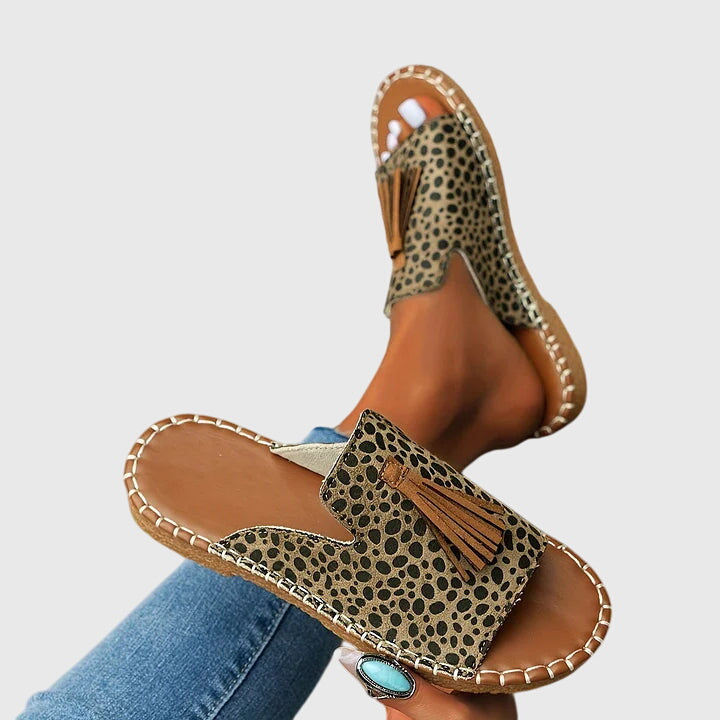 Lindsay™ | Boho Tassel Slides