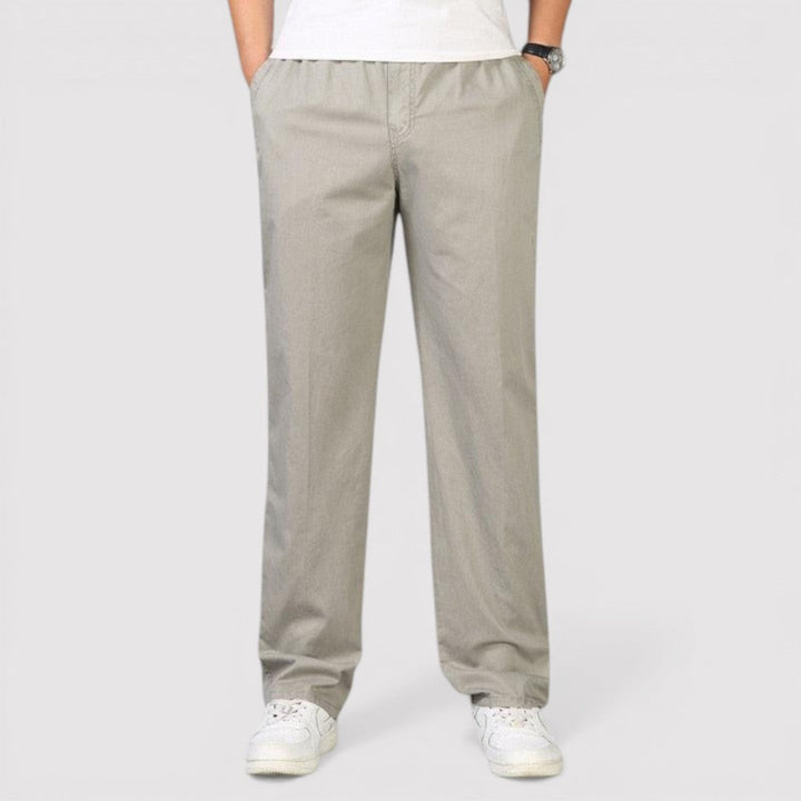 Michael Sydney men's straight leg pants, front view