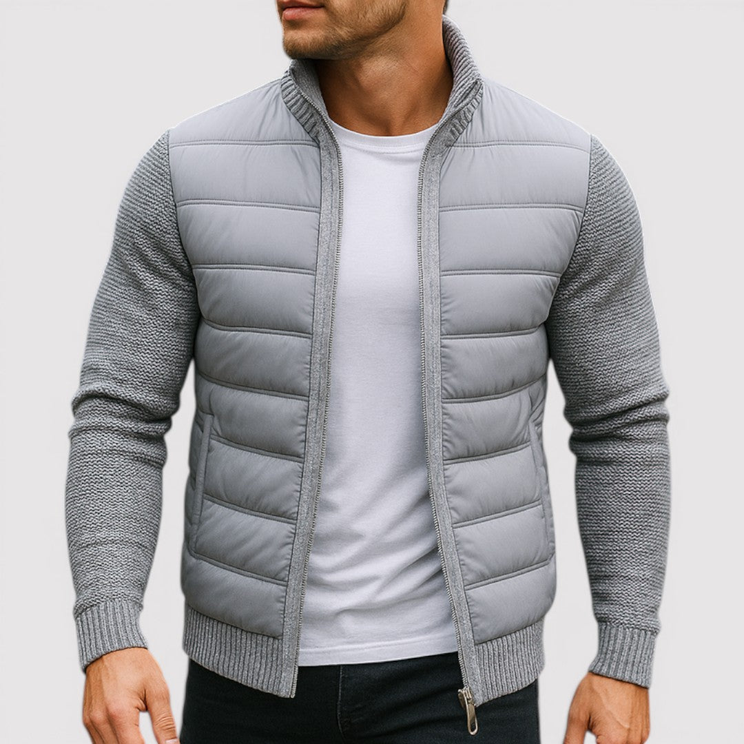 Michael Sydney men's padded jacket, front view