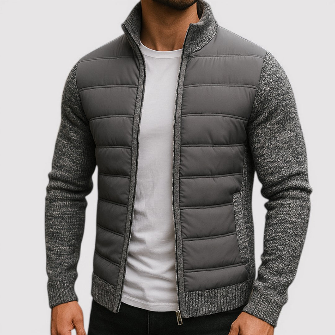 Michael Sydney men's padded jacket, front view