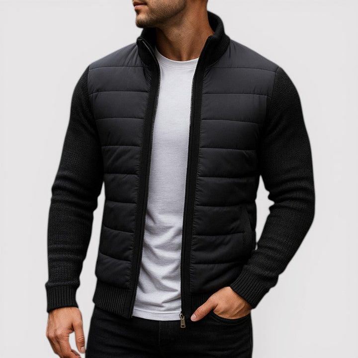 Michael Sydney men's padded jacket, front view