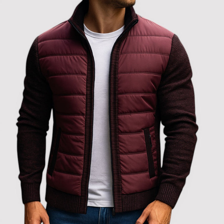 Michael Sydney men's padded jacket, front view