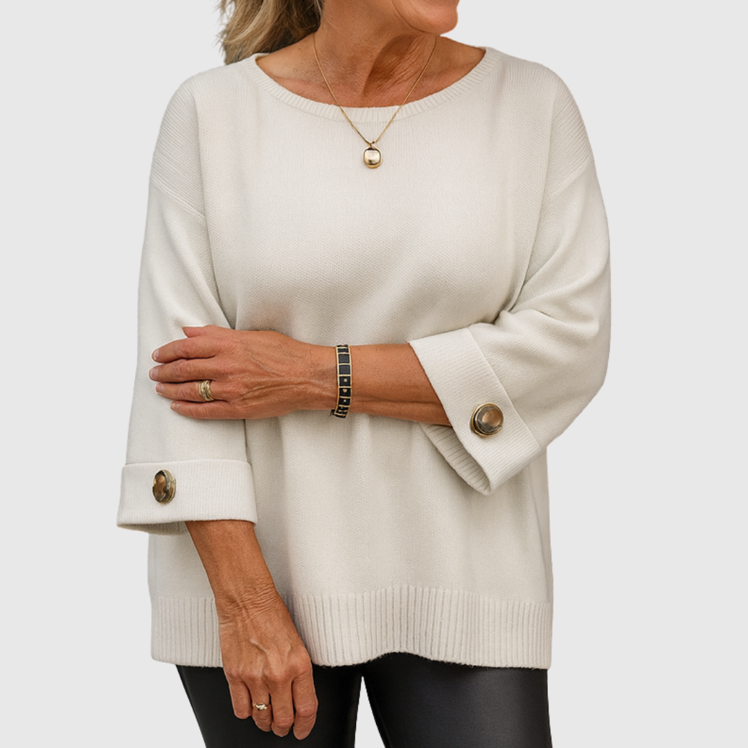 Sylvia™ | Button-Detail Jumper