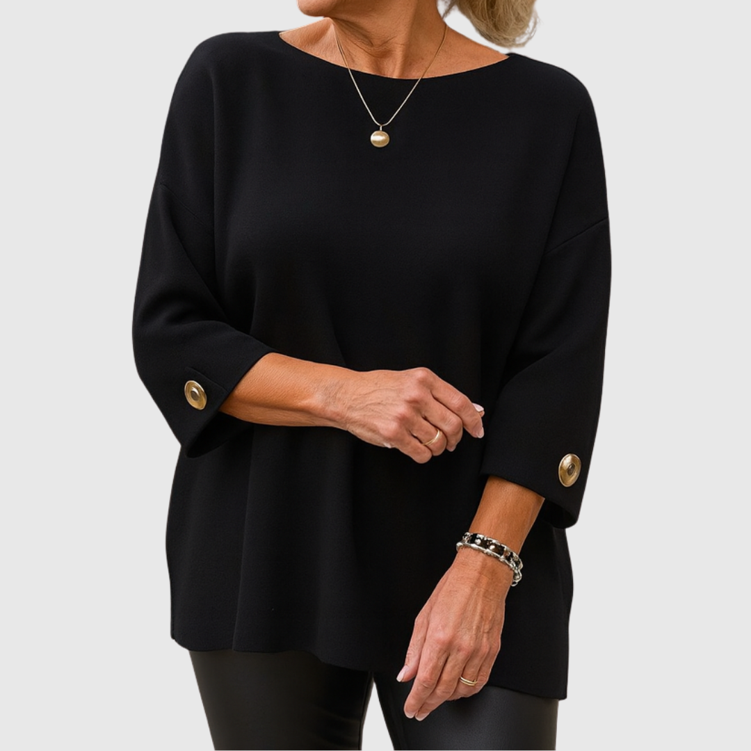 Sylvia™ | Button-Detail Jumper