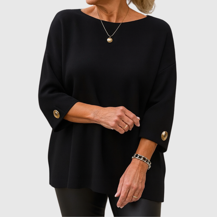 Sylvia™ | Button-Detail Jumper