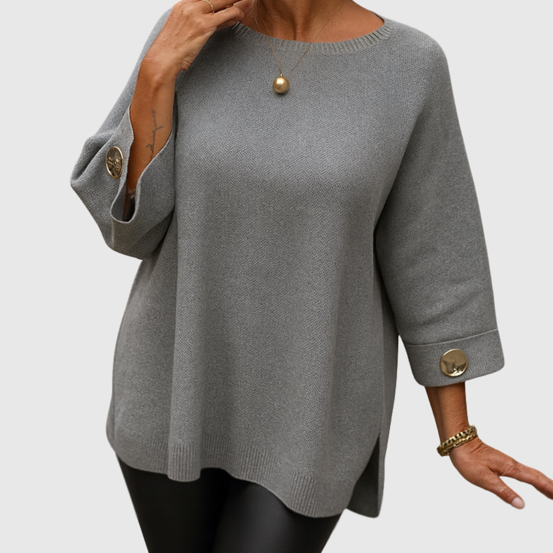 Sylvia™ | Button-Detail Jumper