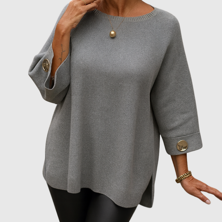 Sylvia™ | Button-Detail Jumper