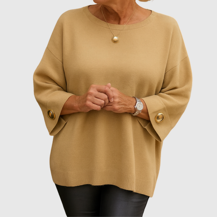 Sylvia™ | Button-Detail Jumper