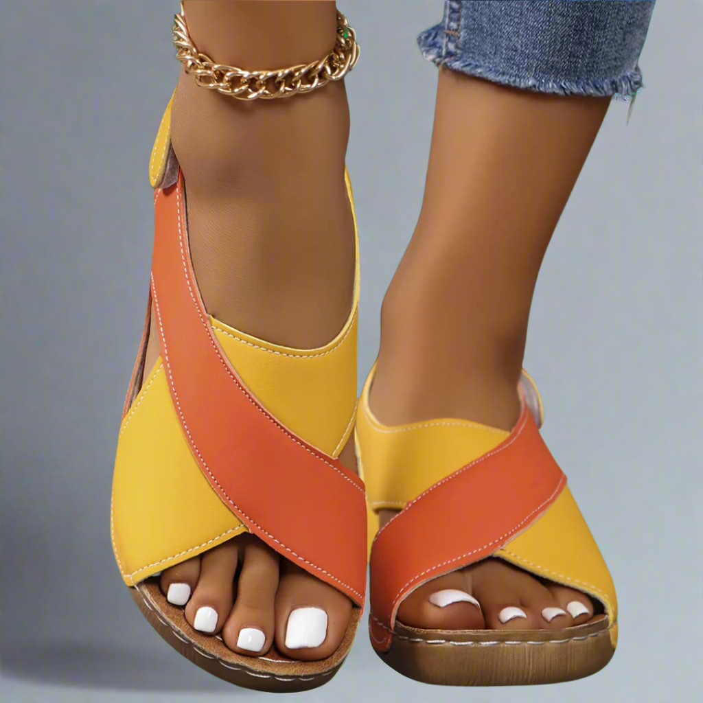 Shauna™ | Colourblock Orthopaedic Sandals
