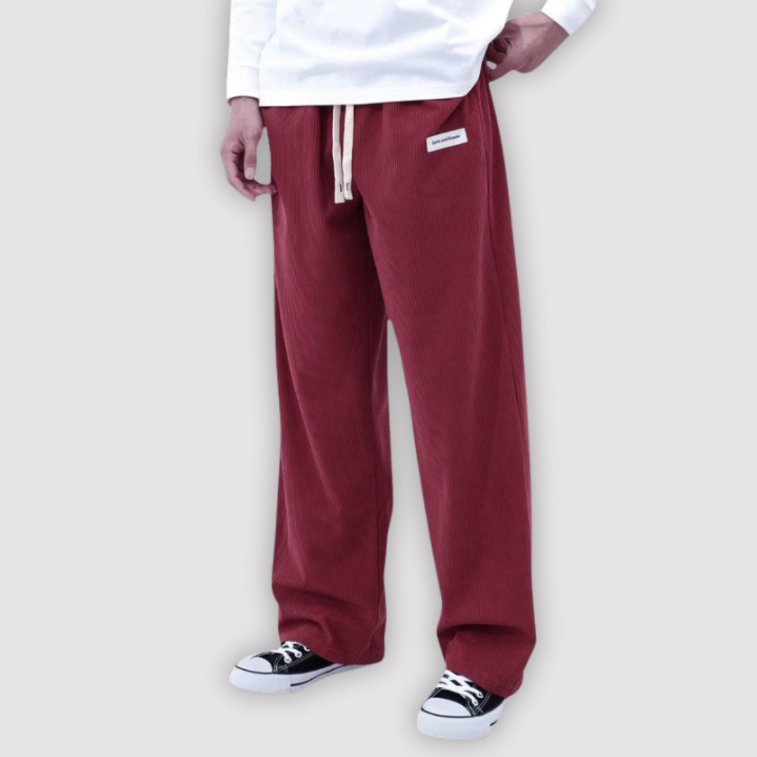 Michael Sydney men's wide-leg pants, front view