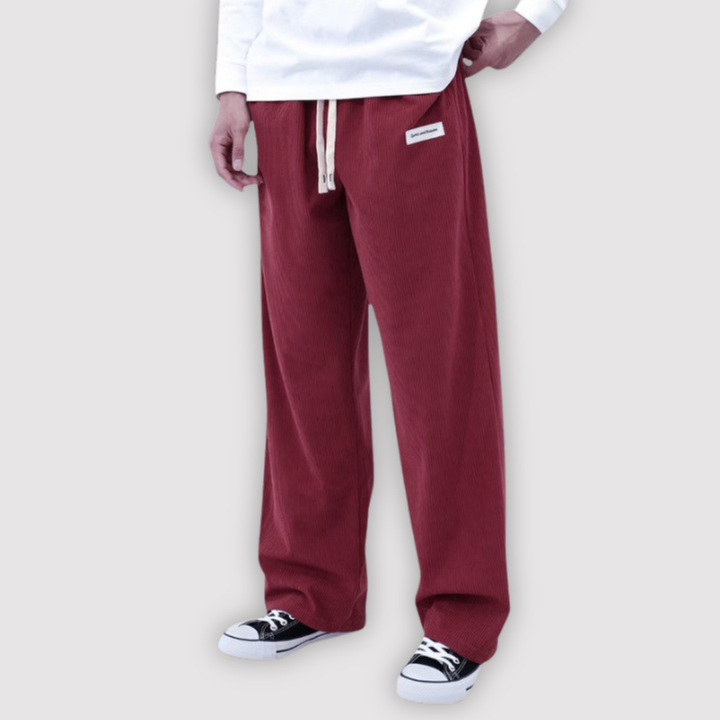 Michael Sydney men's wide-leg pants, front view
