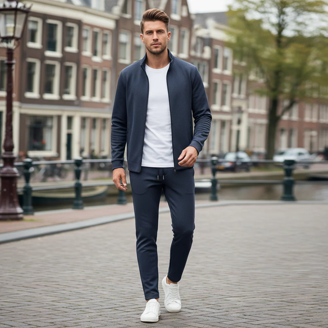 Michael Sydney men's summer set, front view