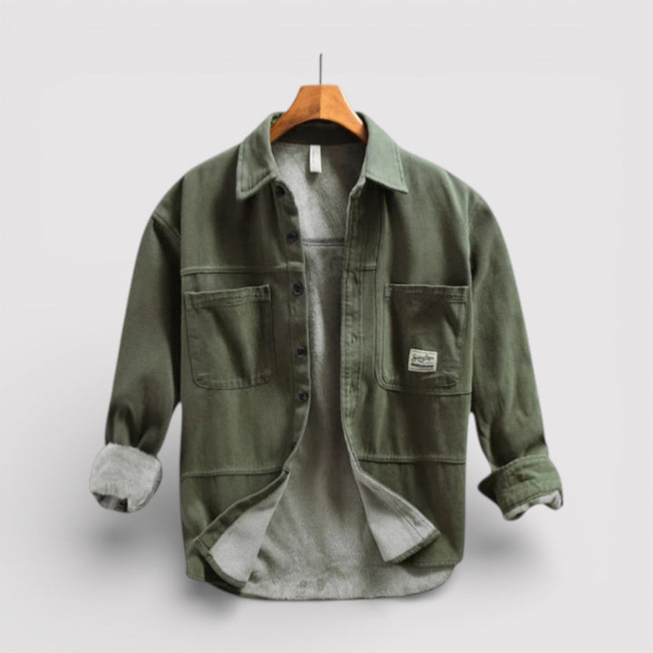 Michael Sydney men's cargo jacket, front view