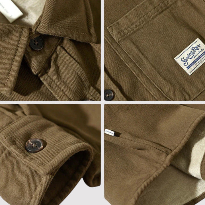 Michael Sydney men's cargo jacket, front view