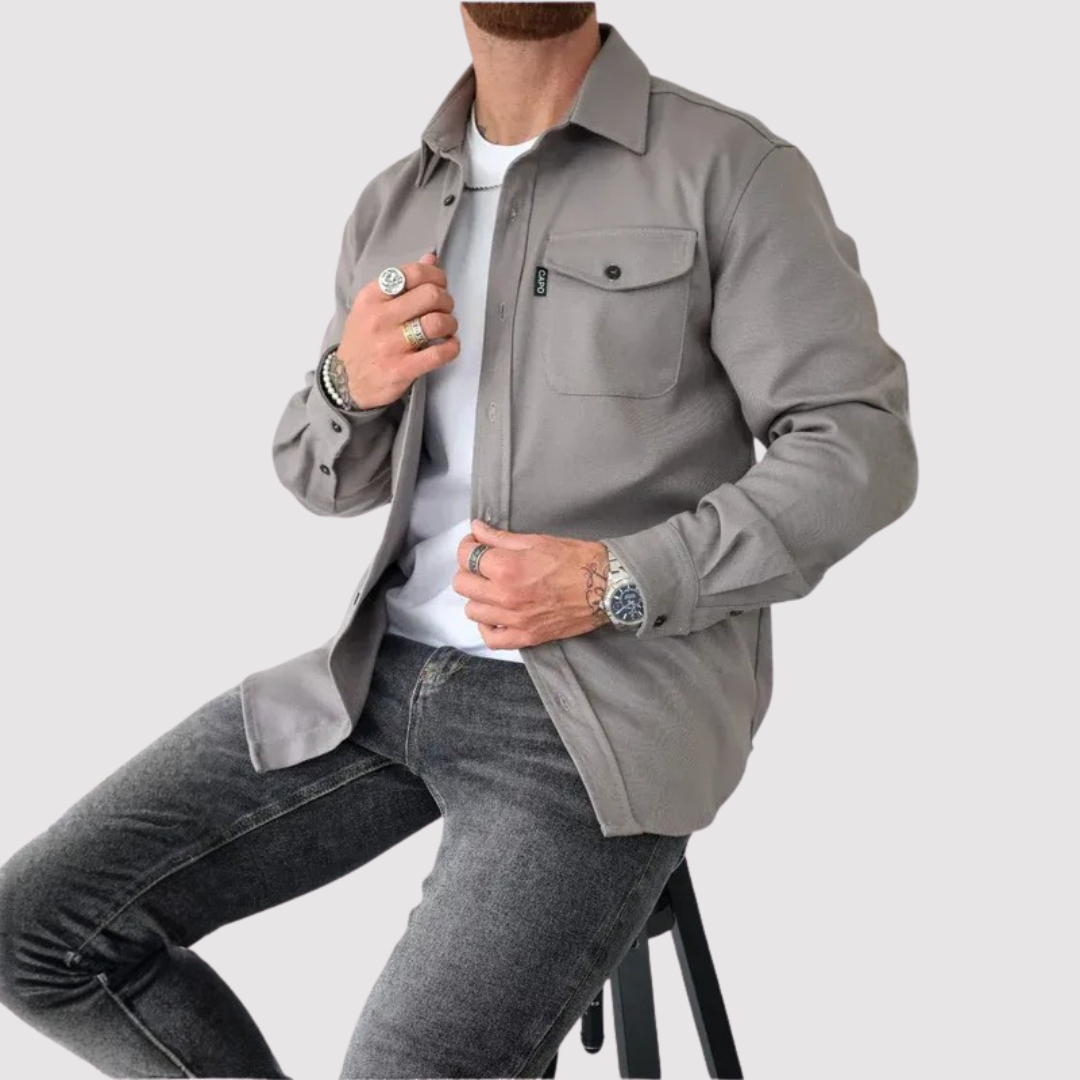 Michael Sydney men's Overshirt, front view