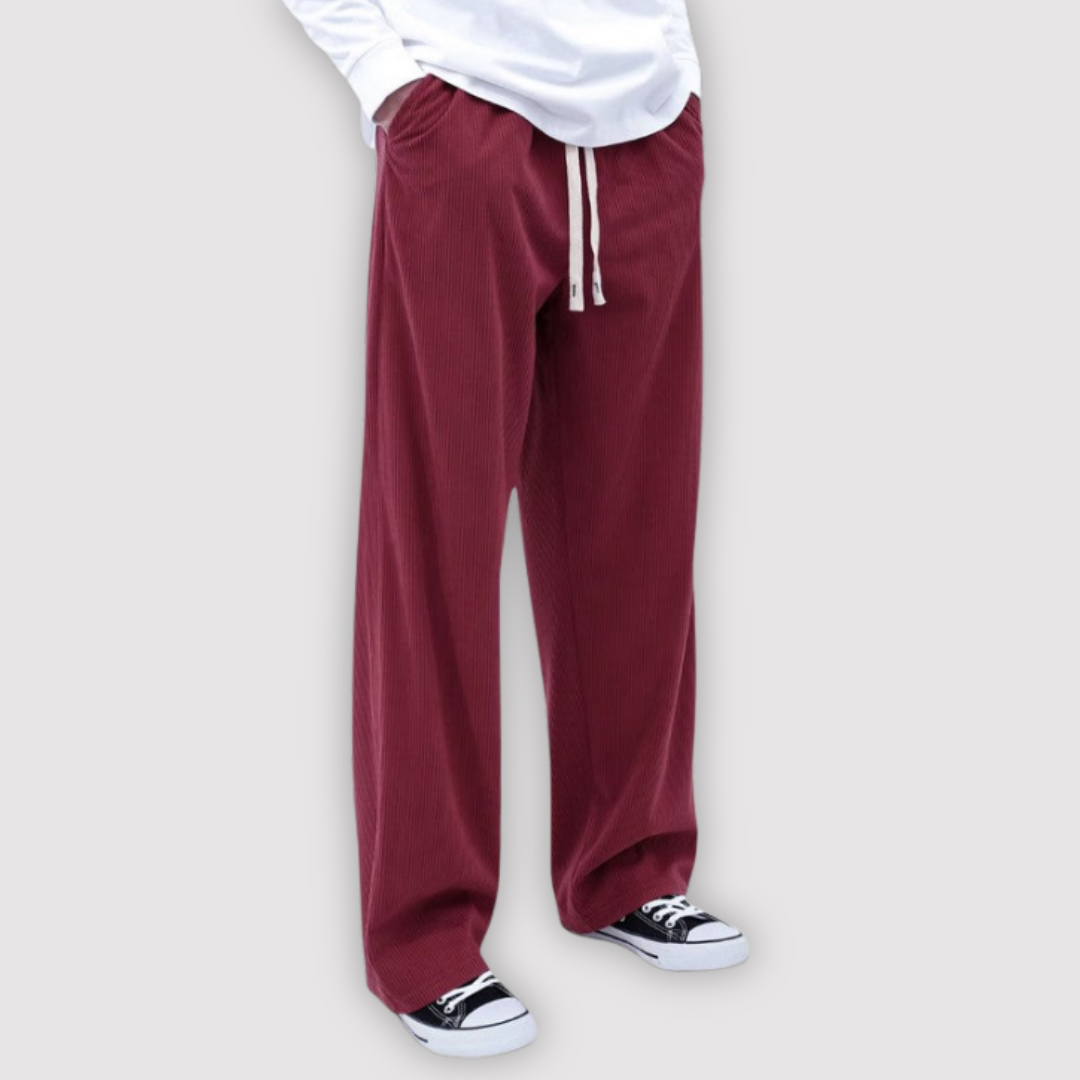 Michael Sydney men's wide-leg pants, front view