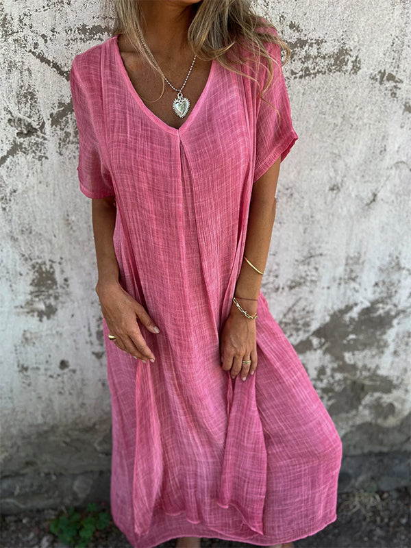 Andrea™ | Flowing V-Neck Maxi