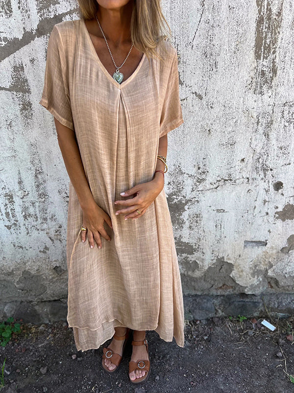Andrea™ | Flowing V-Neck Maxi