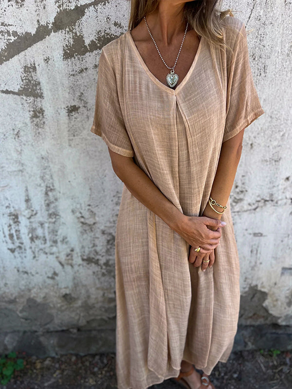 Andrea™ | Flowing V-Neck Maxi