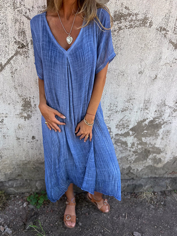 Andrea™ | Flowing V-Neck Maxi