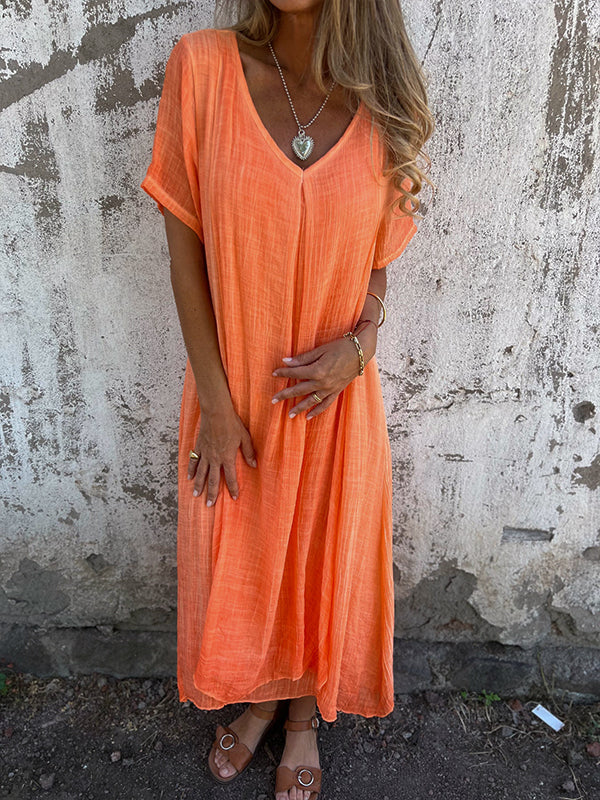 Andrea™ | Flowing V-Neck Maxi