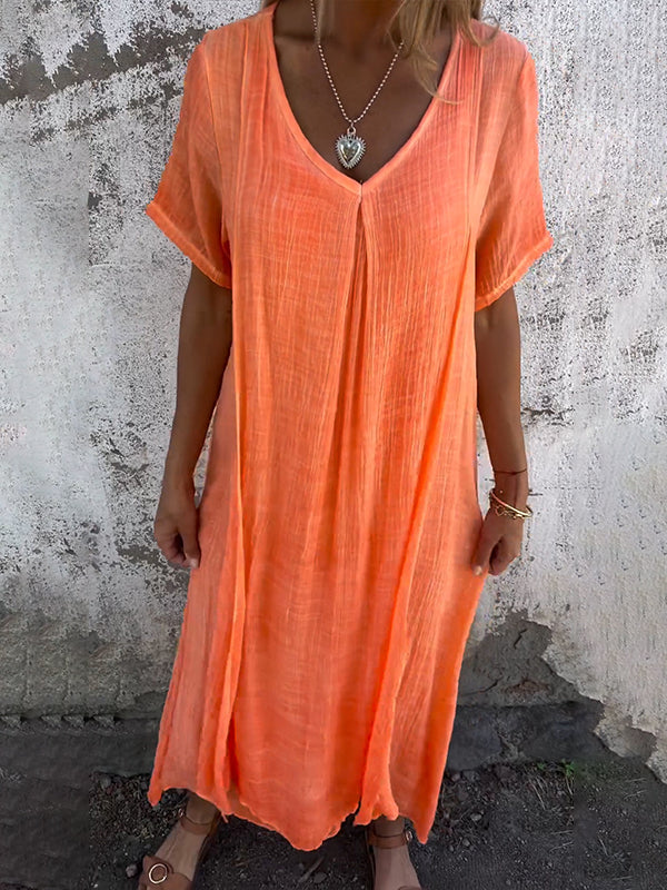 Andrea™ | Flowing V-Neck Maxi
