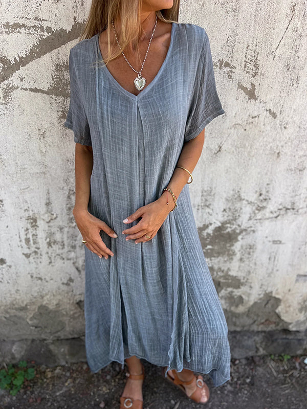 Andrea™ | Flowing V-Neck Maxi