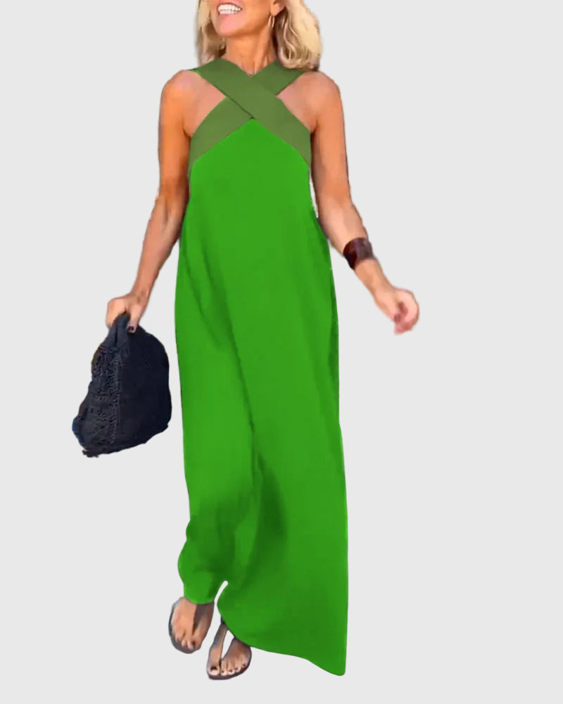 Julie™ | Halterneck Maxi Dress