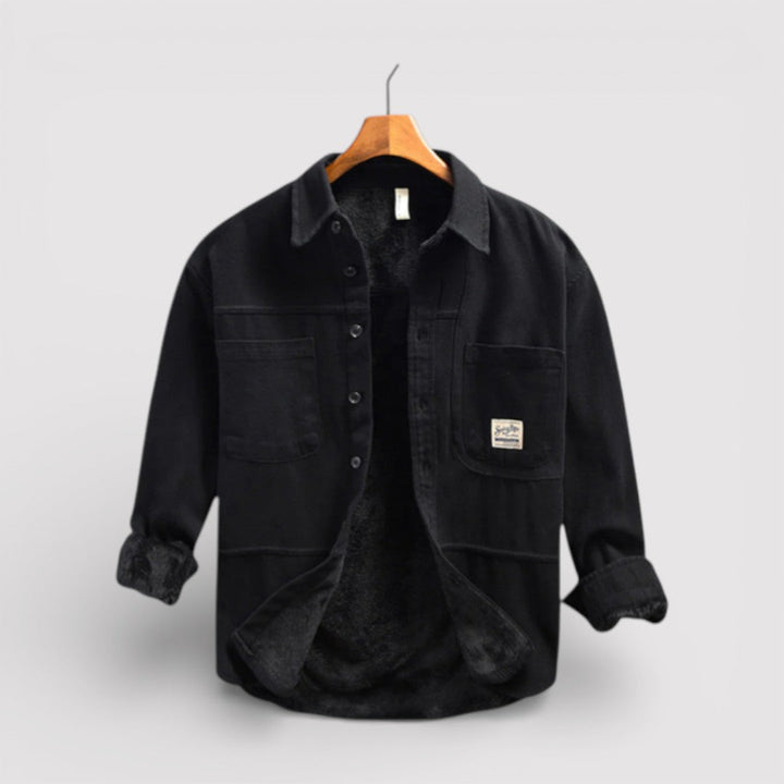 Michael Sydney men's cargo jacket, front view