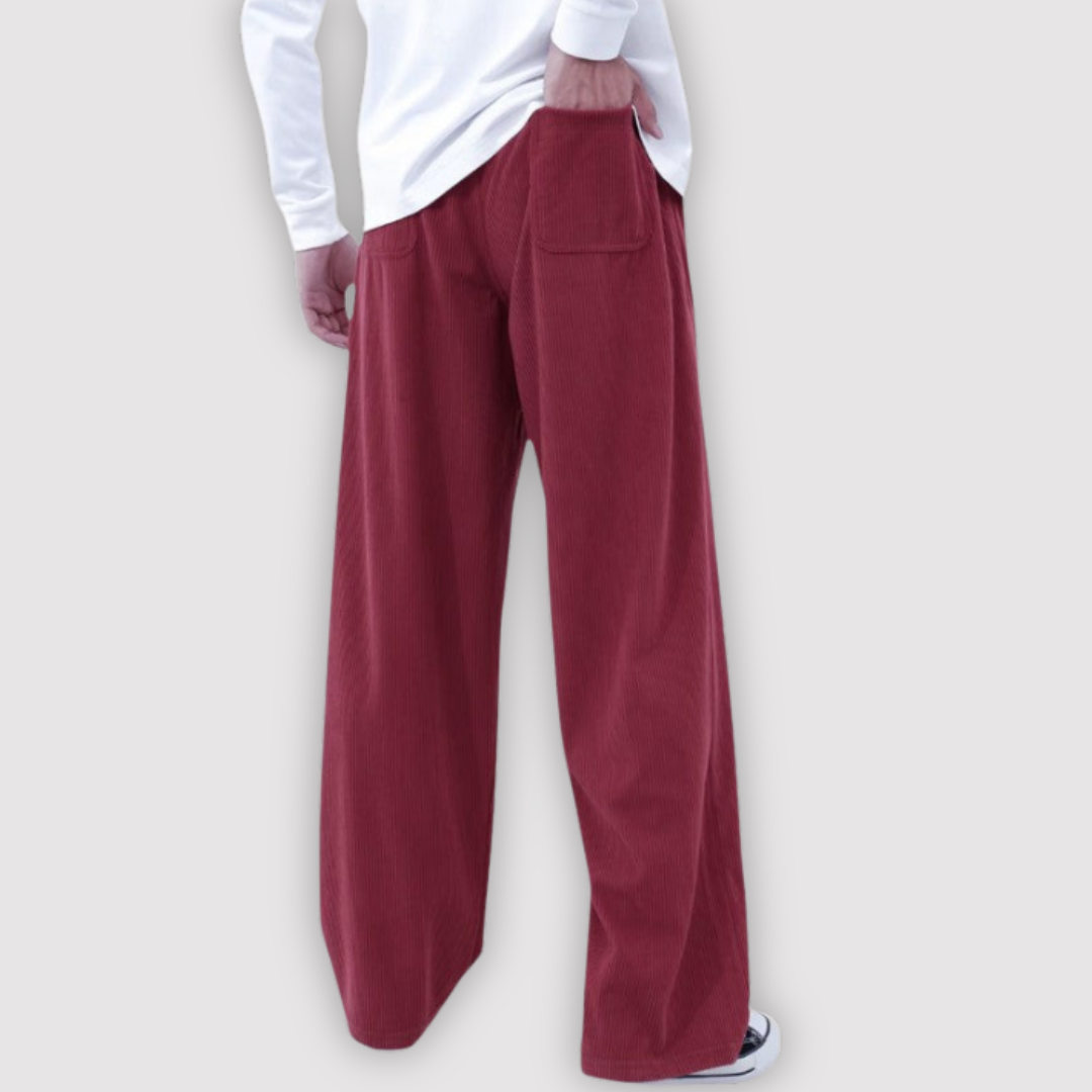Michael Sydney men's wide-leg pants, front view