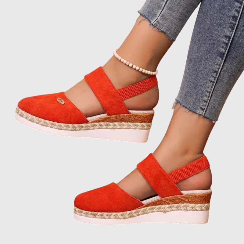 Rosalie™ | Closed Toe Wedge Espadrilles