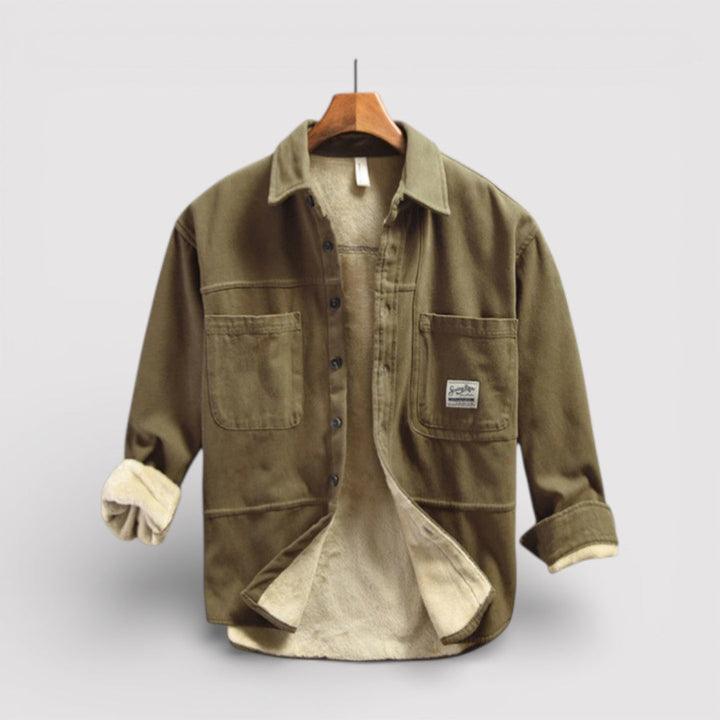 Michael Sydney men's cargo jacket, front view