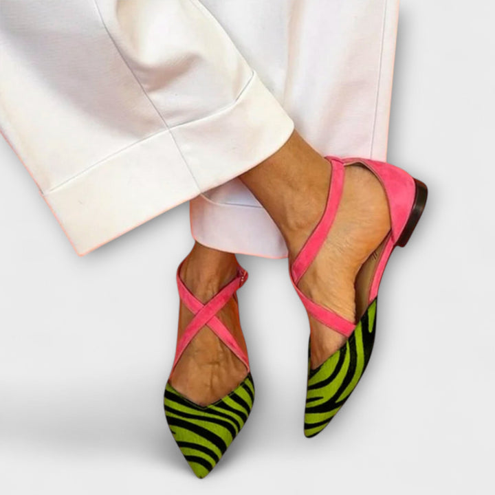 Cheryl™ | Cross-Strap Pointed Flats
